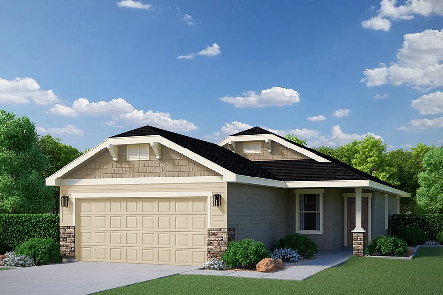 Ashton 3Bed, 2Bath New Ranch Home Floor Plan